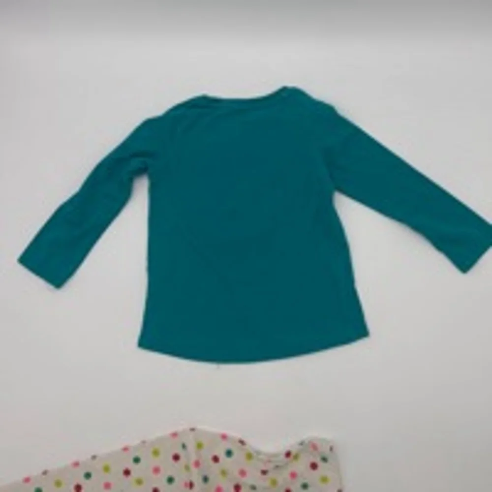 JUMPING BEANS Pajama Set 24M Teal Peppa Pig Christmas